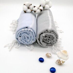 Turkish Towel, Beach Bath Yoga Gym, Turkish Cotton, Lightweight